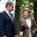 Kongeparet ankommer Villa Bjälbo og møtet med statsminister Juha Sipilä. Foto: Lise Åserud, NTB scanpix